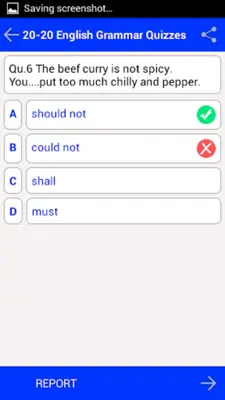 English Grammar Quiz android App screenshot 0