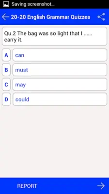 English Grammar Quiz android App screenshot 3