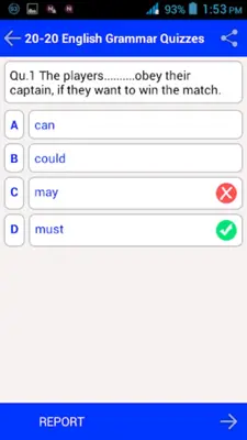 English Grammar Quiz android App screenshot 4