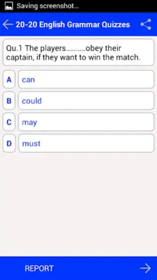 English Grammar Quiz android App screenshot 5