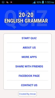 English Grammar Quiz android App screenshot 7